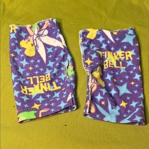 Hand ✋ Made Upcycled Tinker Bell 🔔 Material Fingerless Gloves